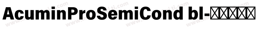 AcuminProSemiCond bl字体转换